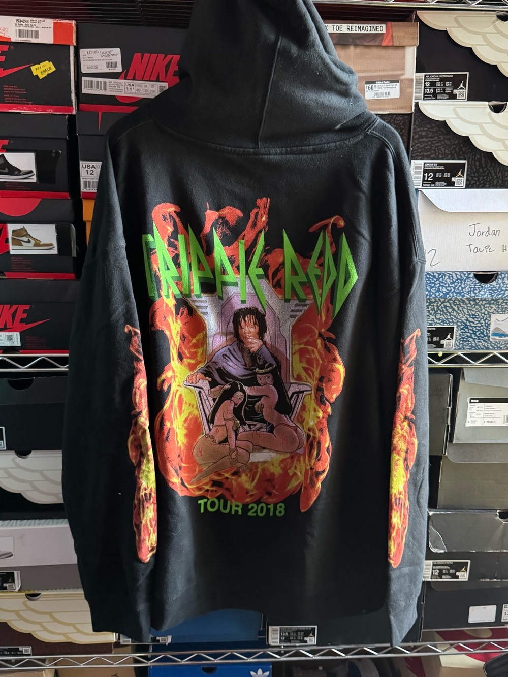 Trippie Redd Tour 2018 Black Graphic Hoodie